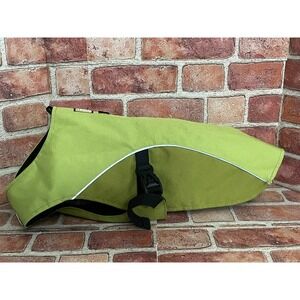 Ruffwear K-9 Overcoat Dog Jacket Lime Green Fleece Lined Reflective Small